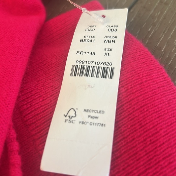 NWT J. CREW CASHMERE SZ XL V-Neck SWEATER - Picture 7 of 8